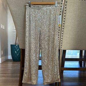 Girl’s Cat & Jack Sequin Wide-Leg Pants